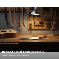 High Carbon Steel Fret Crowning File Double-Sided Fret End Dressing File Ergonomic Design for Guitarists, Repair Shop, Workshop, Home Studio