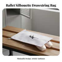 Dance Footwear Pouch Dustproof Drawstring Dance Bag Ballet Shoe Pouch for Dancers, Ballerinas