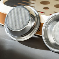 Easy to Clean Portafilter Basket Food Grade Espresso Filter Basket Long-Lasting Stainless Steel Coffee Filter Rustproof for Home Kitchen