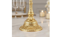 Luxury Design Peacock Pattern Centerpiece Elegant Ornate Candelabra Fine Carving European Design Candle Stand Stable Base for Wedding, Candlelight Dinner
