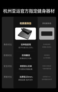 亚运男士健身垫加厚瑜伽垫子地垫家用跳绳减震垫运动防滑隔音防震