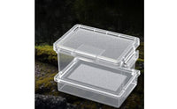 Habitat Box Ventilated Clear Enclosure Transparent Vented Tank for Desktop