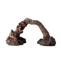 Artificial Driftwood Natural-Looking Aquarium Driftwood Aquarium Stump Wood-Like Aquatic Pet Tank Cave Hollow for Aquarists