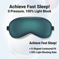 satin Sleep with Ice for Travel Essentials Airplane Adjustable Strap Lightweight Eye Cover for Women