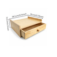 Wooden Scale Stand with Drawer Sturdy for Vendors, Cashiers