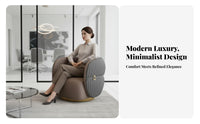 Modern Aesthetic Pleated Barrel Chair and Couch Combo Wear-Resistant Reception Sofa Group Easy to Clean Commercial Furniture High-Density Foam for Interior Designers, Office Managers, Business Owners, Beauty Salon