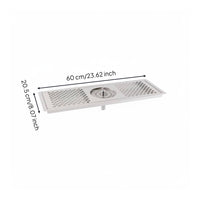 Sink Glass Cleaner with Driping Tray Quick Cleaning High Pressure Cup Rinser Easy To Install Stainless Steel Cup Washer Sink for Bartenders, Restaurant