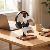 Headphone and Controller Stand Three-Function Headset and Controller Holder Space-Saving Organizer for Gaming Aficionados, Streamers, Office
