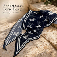 Korean Style Triangle Scarf for Women, Versatile Imitation Silk Printed Shawl, Decorative Neck Scarf