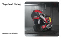 Twin Visor All Season Twin Visor Motorbike Helmet Ventilation System Impact-Resistant Gear for Commuters