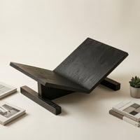 Tabletop Display Rack Solid Wooden Book Stand Angled Magazine Stand for Students, Readers, Desk, Study Room, Reading Corner