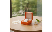 Textured Watch Box with Pillow Soft Watch Display Case with Pillow Gift-Ready Organizer Long-Lasting for Travel