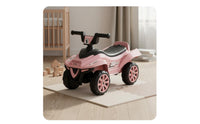Infant Balance Bike, 4-Wheel, No Pedals, Indoor Walker, Music, Ages 1-3