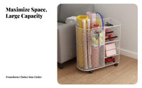 Exercise Mat Storage Rack With Wheels Home Gym Equipment Organizer Space Saving Design Rolling Home Gym Organizer for Living Room