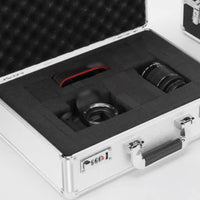 Aluminum Alloy Combination Lock Aluminum Impact Resistant Hard Shell Equipment Case for DIY Enthusiasts, Technicians, Storage, Travel