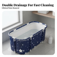 Foldable Pet Bath Tub Space-Saving Foldable Dog Bathing Pool Easy Draining Foldable Pet Shower Tub for Medium Dogs, Young Dogs, Travel, Outdoor