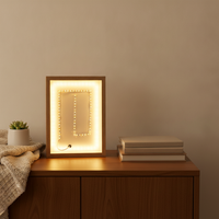 LED Light Painting Photo Frame with Light, Home Decor Gift, Valentine's Day Moonlight Painting Night Light, Desktop Ornament