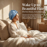 Fully Silk Bonnet for Sleeping Women, 19 Momme Double Layer Cap with Elastic Band, Pure Protection for Ladies