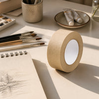 Watercolor Painting Fixing Tape Brown Water-Activated Tape Matte for Artists