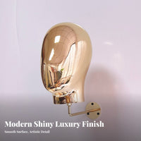 Wall Mounted Mannequin Head Versatile Wall Mount Mannequin Head Space-Saving Helmet Display Hanger for Motorcyclists, Retail Store, Closet, Garage