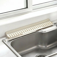 Kitchen Mat and Silicone Sink Protector Mat for Home Cooks, Foldable Drainer Design with Suction Cups, Sloped Sink Protector, Window Sill Pad