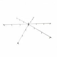 Stainless Steel Spreader Rig High-Strength Radial Arm Fishing Rig Metal Arm Spreader Swivels Stainless Steel Fishing Leader