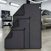 Thick Microfibre Cloth and Double-Sided Car Drying Towel, Soft Microfiber Towels for Detailing, High Absorbency for Car Washing and Polishing