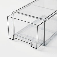 Cosmetic Organizer with Dust Cover, Stackable Drawer Style Acrylic Storage, Bedroom Vanity Organization for Skincare Lovers, Clear Desktop Box