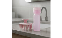 Hair Dye Bottle with Comb Accurate Application Silicone Hairbrush Reusable Base Comb Bottle for Beginners, Home Use