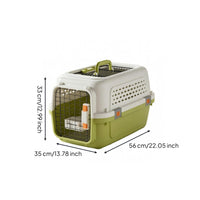 Hard-Shell Pet Carrier Locking Latch Pet Transport Portable