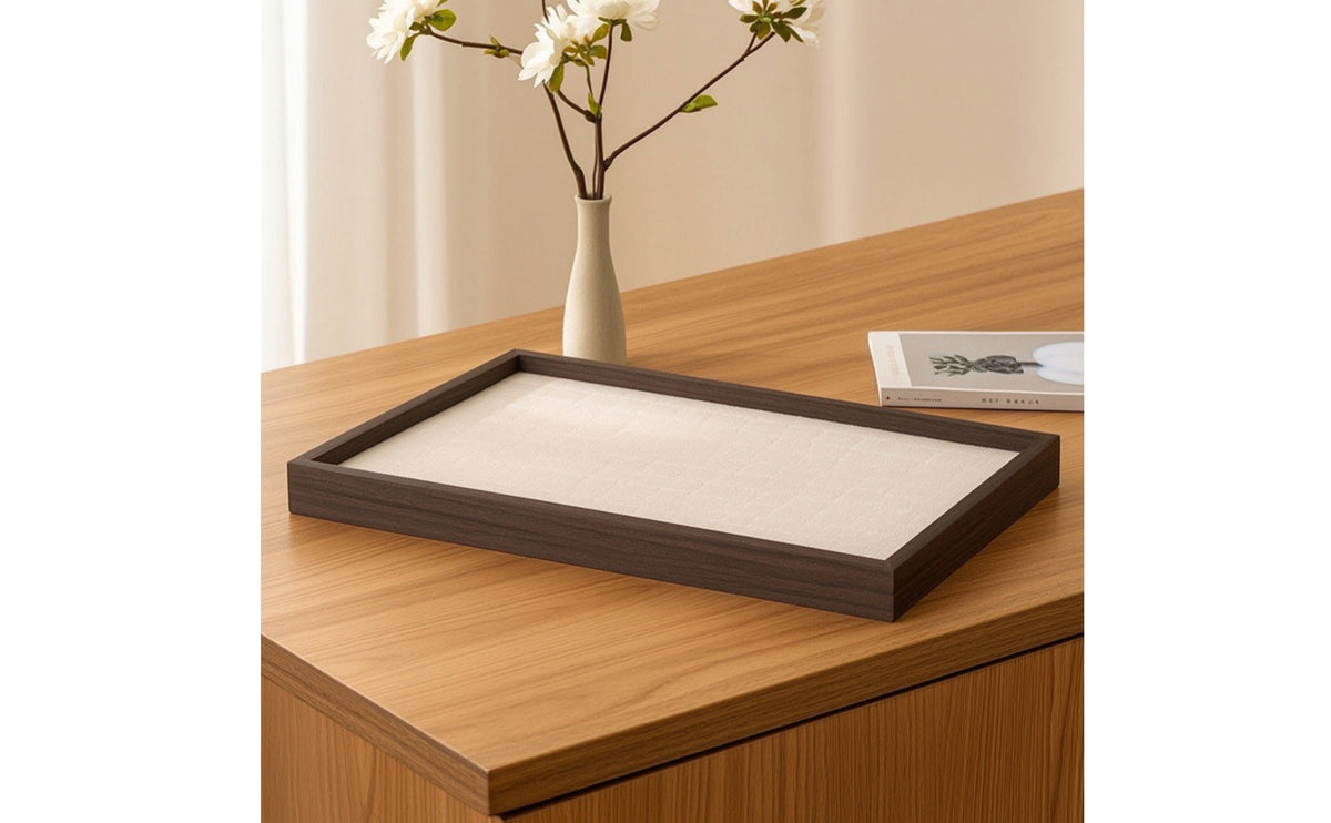 Jewelry Display Tray Rectangular Jewelry Display Tray Low-Profile for Vanity, Dresser, Retail Counter