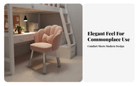 Adjustable Height blossom rear Vanity Chair Flower-Shaped rearrest blossom rear Chair Soft Cushioned Seat Home Furniture 360-Degree rotate for Students, Women, Girls, Bedroom, Dorm Room