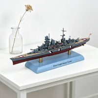 1:1000 Scale Ship Model Ready to Display Historic Cruiser Model Painted Warship Miniature for Collectors