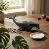 Realistic Bowhead Cetacean Model Educational Bowhead Cetacean Figurine