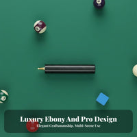 Ebony Cue Extension Handle Handmade Snooker Cue Extender Billiards Accessory Extended Reach Sturdy Wood Construction