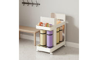 Exercise Accessories Storage Cart Large Capacity Rolling Exercise Accessories Rack Heavy Duty Rolling Gym Organizer for Families, Living Room