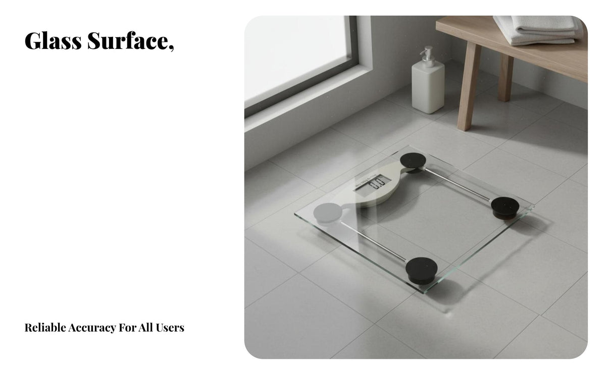 Electronic Glass Scale High-Precision Digital Body Weight Scale Anti-Skid Health Appliance for Students, Dieters, Home, Dormitory, Bedroom