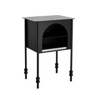 Nordic design Narrow Ribbon-Form Stand Space-Saving Nightstand adaptable Use Side Table Minimalist Design for Apartment Dwellers, Students, Homeowners, Bedroom, Small Spaces, Living Room, Hallway