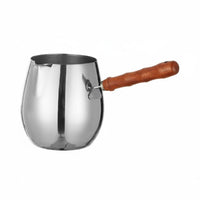Milk Pot with Pour Spouts Stainless Steel Milk Pot Compact Mini Saucepan for Stovetop