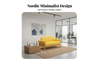 adaptable Combination Upholstered Chair and Table Combo Modern Design Seating Group Easy to Clean Indoor Furnishing Ergonomic Backrest for Interior Designers, Apartment Dwellers, Coffee Shop, Reception Area, Office Lounge, Restaurant