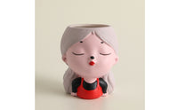 Figurine Pen Holder Cute Girl Pen Holder Stationery Container Decorative Stationery Holder Playful for Students, Study Room