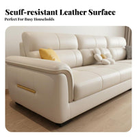 L-Shaped Chaise Couch paw-resistant Resistant L-Shaped Chaise Sofa Nordic design Living Room Furnishing for Pet Owners, Adults, Lounge Area, Home, Studio