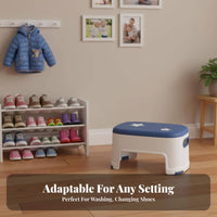 Anti-Slip toddler's Stepping Block Rounded Corners Step Stool Sturdy Construction Footstool Compact Design for Children, Toddlers, Kindergarten, Bathroom, Nursery, Kitchen