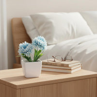Mini Artificial Potted Plant Low Maintenance Small Fake Flower Pot Always Fresh Small Fake Flower in Pot for Desk, Office, Windowsill