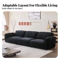 floralrear 3-Seater Italian design Sofa Light Luxury Living Room Furniture for Homeowners, Interior Design aficionados, Lounge Area, Small Spaces