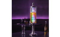 Illuminated Beer Dispenser with Ice Column Clear Beer Dispenser Easy-Pour Drink Dispenser with Tap Refrigerated for Home Bar, KTV