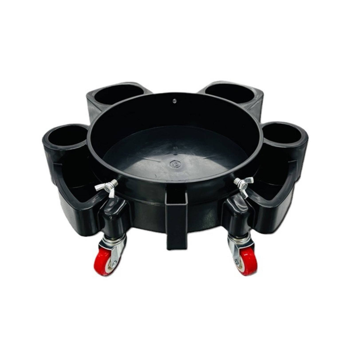 Multi-Functional Car Wash Pail Dolly 360° Swivel Casters Pail Dolly with Wheels Universal Fit Car Detailing Cart Spill-Spill-Proof Design for Driveway