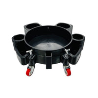 Multi-Functional Car Wash Pail Dolly 360° Swivel Casters Pail Dolly with Wheels Universal Fit Car Detailing Cart Spill-Spill-Proof Design for Driveway