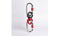 Anti-Twist Rotating Connector with Carabiners Locking Hanging Connector Heavy-Duty Hardware Compact for Aerialists, Yogis, Home Studio