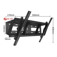 Heavy Duty Tilting TV Bracket Reduces Glare Tilting TV Wall Bracket Easy Installation Home Hardware Cold-Rolled Steel Construction for Exhibition Hall
